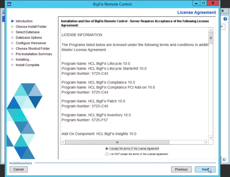 ขั้นตอนการติดตั้ง BigFix Remote Control ใช้เพื่อการควบคุมเครื่องไคลเอ้